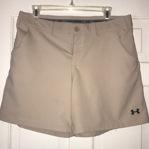 Ladies khaki tan Under Armour Shorts size 12